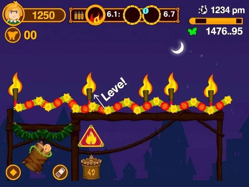 Torch Garland Frenzy level progression